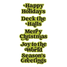Simon Hurley by Spellbinders BetterPress Plate & Die - Joyful Christmas Sentiments